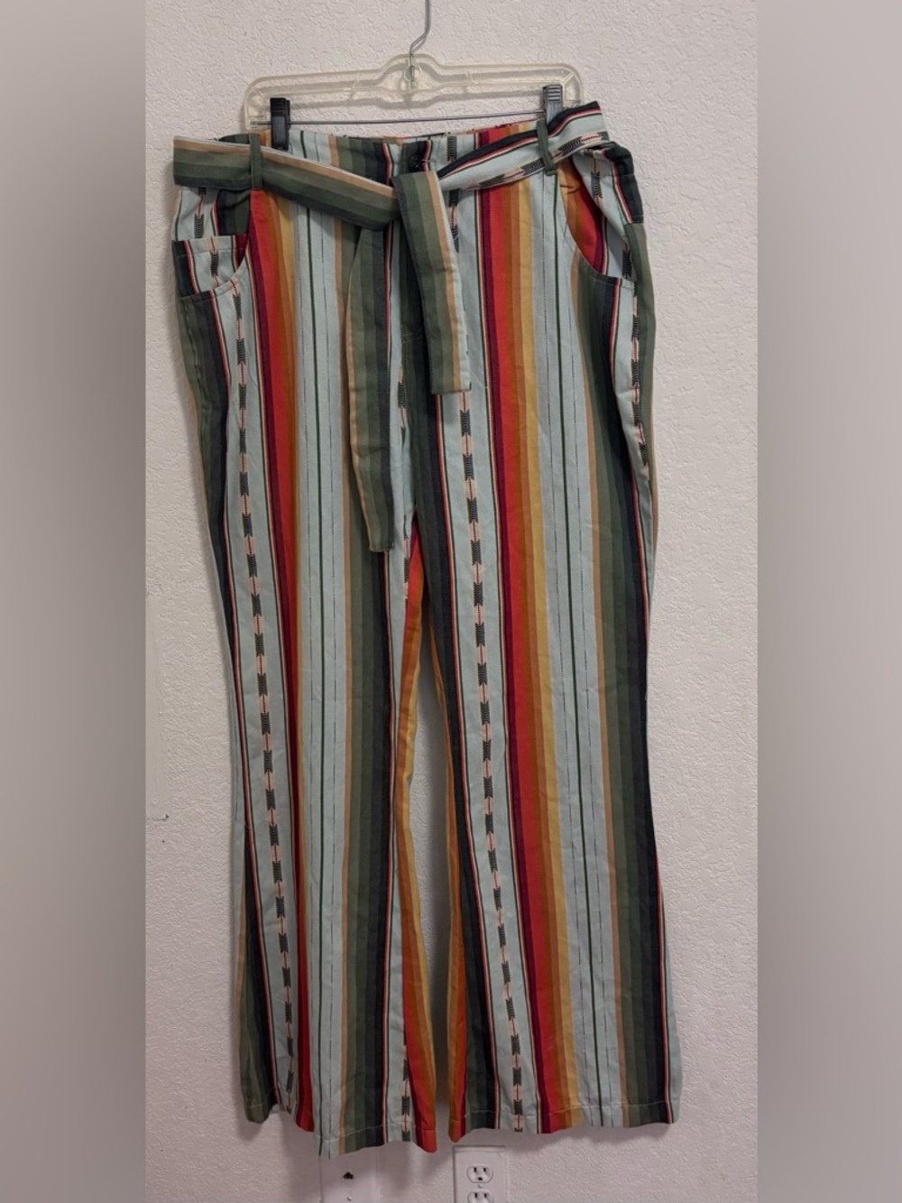 L&B lucky and blessed serape wide leg pants NWT